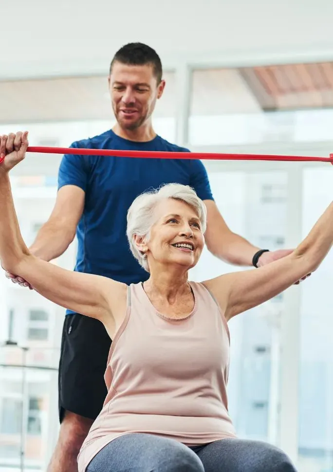 Shoulder Exercise During Physical Therapy in Beaver Creek
